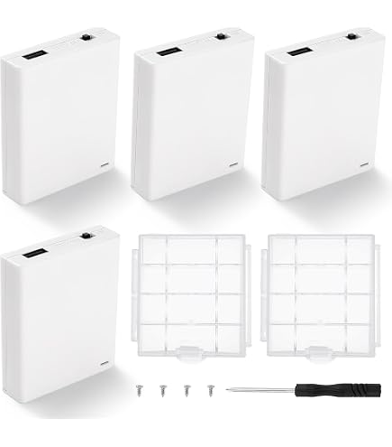 10 Custodie Porta Batteria In Plastica Per 3 X AA 4.5V - Con Cavi - Ideale Per Progetti Elettronici