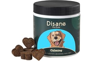 DISANE Calmante Naturale per Cani | Tranquillante e Rilassante Naturale in Momenti di Stress e Ansia per Il Tuo Cane | 60 unità