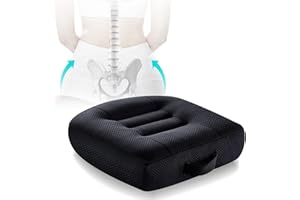 Sonhomay Auto-Sitzerhöhung, tragbar, ergonomisches Sitzkissen, Erhöhung der Höhe, Boost-Matte mit Griff, für Auto, Büro, Zuhause
