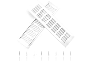 CHENYU 2x Lüftungsgitter Edelstahl 80 mm x 300 mm(11.8 x 3.15 zoll) Lüftungsgitter