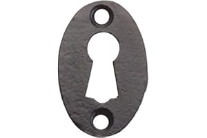 ZOO HARDWARE Traditional Keyhole Cover Escutcheon - Black Antique
