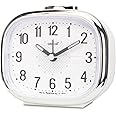OREVA Bip Alarm Table Clock (Silver Color 10.7 cm x 3.7 cm x 6.3 cm, AA3017)