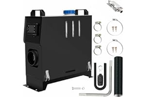 EVGTTI 8KW All-in-One Standhezung Diesel Luft Dieselheizung Energieeffizient, 12V Diesel Lufterhitzer, Leise mit Fernschalldämpfer und LCD Anzeige, Standheizung für Auto RV Boote LKW Wohnmobil Bus