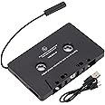 Bewinner Car Cassette Player Adapter, Car Audio Bluetooth 5.0 Cassette Receiver Support Volume Control, Hands Calling, Bluetooth Adapter for Smartphone, Tablet, Car Stereo, Speaker