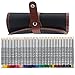Produktbild NIUTOP 48 Farbstifte  Buntstifte Kunstbedarf Marco Raffine Set mit Leinwand Roll-up Bleistift Tasche für zum Malen, Ausmalen, Skizzieren oder Colorieren