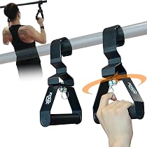 Poignées Pour Bandes De Fitness HOPNKN - Lot De 2, Avec Mousquetons, Pour Poulie, Station De Traction, Musculation - 12