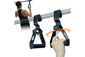Fitarc Pull Up & Lat Pull Down Grip, 12-Level Adjustable, Wrist-Friendly Deadlift Handle, 2pcs, Patented