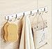 Produktbild JZK® Universal Wandhalter kleider Robe Coat Edelstahl Halter Haken Rack für Bad Küche Schlafzimmer etc., 6 Haken