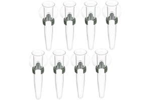 Supvox 8 tubi per orchidea, in vetro, con ventosa, tubi trasparenti