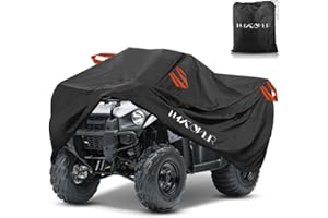 ‎HAYCOVER ATV-Abdeckung, strapazierfähig, wasserdicht, regenfest, staubdicht, 210D-Gewebe, UV-beständig, 4 Räder, Abdeckung für Outdoor-Lagerung, 210 x 120 x 115 cm