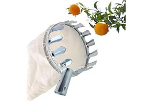 Mikiuly Strumento Raccoglitore di Frutta,Raccoglitrice di Frutta con Borsa in Tessuto,Raccoglitrice di Frutta,per la Raccolta di Mele Pera, Pesca, Raccogliere Frutta e Giardino