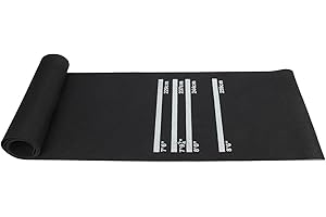 XJYMCOM Darts Mat 300 X 62cm Professional Rubber Darts Mat 4 Throwing Distances Rubber Dart Mat Darts Accessories For Pub Club