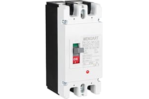 Wengart Disyuntor MCCB WGM1PV-250, MAX 500V CC 2P 250A, Para Sistemas Solares y Otras Aplicaciones de CC