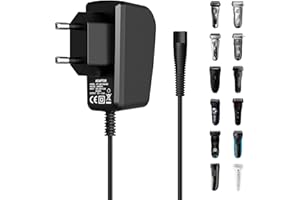 BINAMAO 12 V 0,4 A kabel do ładowania do golarki Braun Series 9 8 7 6 5 3 1 & Silk-Epil 9 7 5 adapter zasilacz sieciowy typ 5544 5542 ładowarka kabel ładowania do Braun S9 S7 S5 S6 S1 kabel zasilający trymer