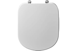 Ideal Standard Abattant WC Kheops, Lunette Toilette, Siège WC, T679201, Déclipsable, Facile à installer, Résistant, Ne rouille pas, Fixations incluses