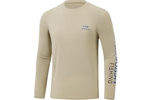 Bassdash Homme Manches Longues T-Shirt Anti-UV UPF 50+ T-Shirts de Pêche pour Hommes FS31M