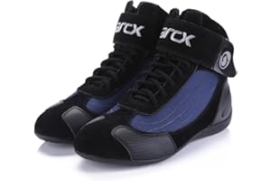 MSPORT Scarpe da Moto per Uomo/Donna Unisex Stivali Moto Traspirante e Antiscivolo