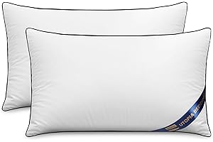 ‎UTOPIA BEDDING Utopia Bedding 2er Set Kissen 30x50 cm, Kissenfüllung für Bett und als Dekokissen, Sofakissen, Zierkissen für Couch (Weiß)