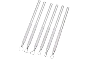 HOUSWEETY Lot de 6 outils de sculpture en aluminium pour travail de l'argile