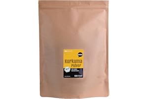 ‎WOHLTUER Wohltuer Bio Roh Kurkuma Pulver Kurkumawurzel gemahlen Rohkost Vorratspackung, 1000 g