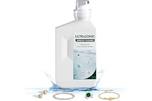 ROLWAY Ultraschallreiniger Konzentrat, 500 ML Brillenreinigert mit natürlicher Formel, für den Einsatz in jedem Ultraschallreinigungsgerät, Ultraschallbad Reinigung von Brillen, Schmuck, 17 Fl.Oz