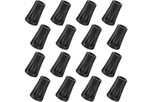 NATUCE NATCUE 16 sztuk / 8 par gumowych tipsów do chodzenia, ochraniacze na końcówki kijków trekkingowych, zapasowe gumowe nakładki na głowę do wędrówek kijków trekkingowych