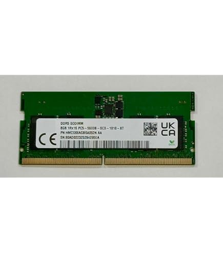 Samsung 8GB DDR5 5600MHz PC5-44800 CL46 SODIMM 1Rx16 Single Rank