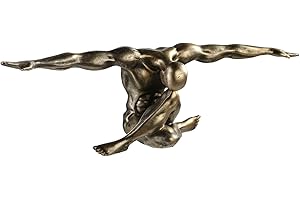 CASABLANCA MODERNES DESIGN Casablance dekoracyjna figurka – wysokiej jakości rzeźba Cliffhanger 61 x 20 cm wykończenie z brązu