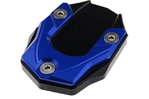 DFFMQSJ Kompatibel med Yamaha FJR1300 FJR 1300 motorcykelställ fotsidostativ förlängningsdyna stödplatta aluminiumlegering mo
