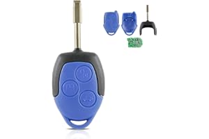GZXNKEY 433mhz 3 Buttons For Transit Key Fob Remote Fob for Ford Transit MK7 2006 - 2014 VAN Blue Key with 63chip