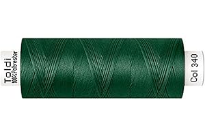 DIE STOFFTANTE Gütermann Nähgarn Allesnäher TOLDI | 500m | Nähmaschinengarn | 40 Farben (340 dunkelgrün)