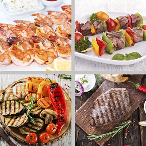Ultratec Raclette RG1200, Duo 4 Gelenkgrill, Raclette-Grill für bis zu 8 Personen, 1200 W - 7