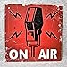 Produktbild Metallschild mit Aufschrift On Air Radio Show Station Broadcast Live Television Journalist Program Entertainment DJ Disc Jockey Türschild