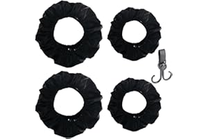 Scettar 4 Pezzi Copri Ruote Passeggino,Copriruote Passeggino Per La Casa,Copertura Protettiva Per Passeggino,Antipolvere E Impermeabile,Copertura Manubrio Passeggino Burigotto