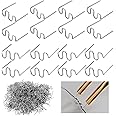 SIYINGSAERY 1000 PCS Hot Staples Wave Welding Rods, 0.6mm 0.8mm Plastic Welding Staples Staplers Car Auto Bumper Repair Welding Wire Welding Nails for Repair Machine Car Bumpers Dashboards Lamp