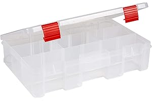 PLANO Rustrictor - StowAway 3600 Deep, RUST PREVENTION Tackle box with compartments, Fishing Tackle Organizer box , Heavy duty organisation boxes for, fishing lures, hard and softbaits & crackbaits