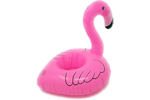 WS UK Inflatable Drink Holder - Holds Cups, Cans or Water Bottles! [Flamingo]