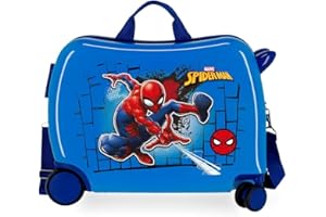 Marvel Spiderman Red Kinder-Koffer Blau 50x39x20 cms Hartschalen ABS Kombinationsschloss 38L 2,1kgs 4 Räder Handgepäck, Rot