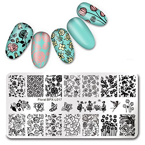 Born Pretty 1 Pc Stamping Plate Hipster Rectangle Manicure Nail Art Image Template (BPX-L017)