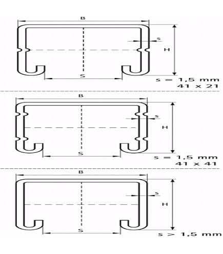 Étrier Rail SB41 M8 – Fixation Pour Rails 41/21 Et 41/41, Compatible Sikla – Pour Charpente Et Poutrelles Métalliques