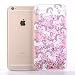 Produktbild Jinberry Liquid Case für iPhone 6 / 6s, Einhorn Glitzer Hülle, Cool 3D Fließen Flüssig Schwimmend Treibsand Stern Bling Luxus Shiny Glanz Sparkle Kristall Crystal Bunte Herz Design Hard Haut zurück Tasche Schutzhülle für Apple iPhone 6 / 6s Plus(5.5 Zoll) - Treibsand Rosa