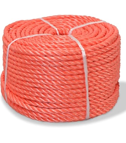 Corderie Italiane 006000761 Treccia Mare Multiuso Giardino E Fai Da Te, Stabilizzato Ai Raggi U.V. Resistente A Intemperie E Agenti Atmosferici, 12 Mm, 20 Mt, Colore Bianco Con Spia Blu