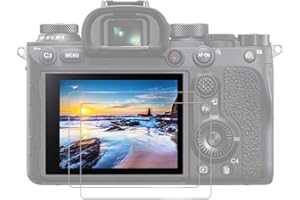 JJC (2 SZTUKI) Szkło hartowane chroniące ekran do aparatów SONY a9 II, a7 II, a7 III, a7R II, a7R III, a7R IV, a7S II, a9, Ultra-Thin HD, wysoka twardość, odporność na pęknięcia i