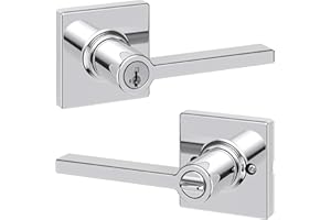 Kwikset 94050-672 Casey Entry Lever, Polished Chrome