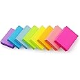 Winner Aura Sticky Notes 1.5x2 inch Bright Colors Self-Stick Pads 8 Packs of 100 Sheets Each