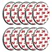 Price comparison product image ECENCE Magnetic Smoke Detector Mount 10 Magnetic Adhesive Pads For Smoke Alarms Ø 70mm | Fast & Safe Mounting - No Drilling Or Screws | Fire Protection | Installation Tool 45020108010
