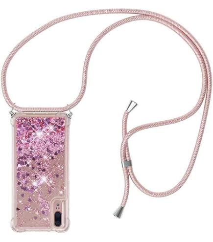 Uposao Glitzer-Hülle Für Huawei P30 Pro – Mit Ring-Ständer, Rosa, Transparent, TPU-Silikon