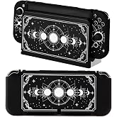 CasosexploreLab Nintendo Switch OLED Black Moon Phase ile Uyumlu Kılıf Nintendo Switch Joycon Denetleyicisi i&ccedil;in Koruyucu Kap