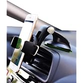 teknosepetim In-Vehicle Phone Holder Diamond Gel Suction Cup Torpedo with 360 Degree Rotary that can stick to glass can be adjusted