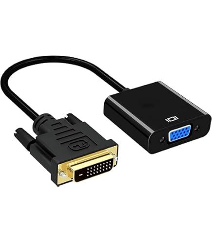 FENTICO Active DVI-D to VGA Adapter, DVI-D 24+1 to VGA Male to